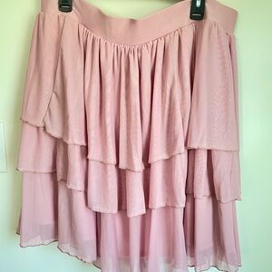 Torrid pink layered skirt size 2X new